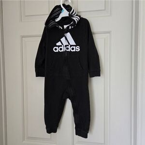 2/$20 Adidas Black Jumpsuit Size 18 M